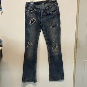 Silver Jeans Women's Boot Cut in Dark Blue